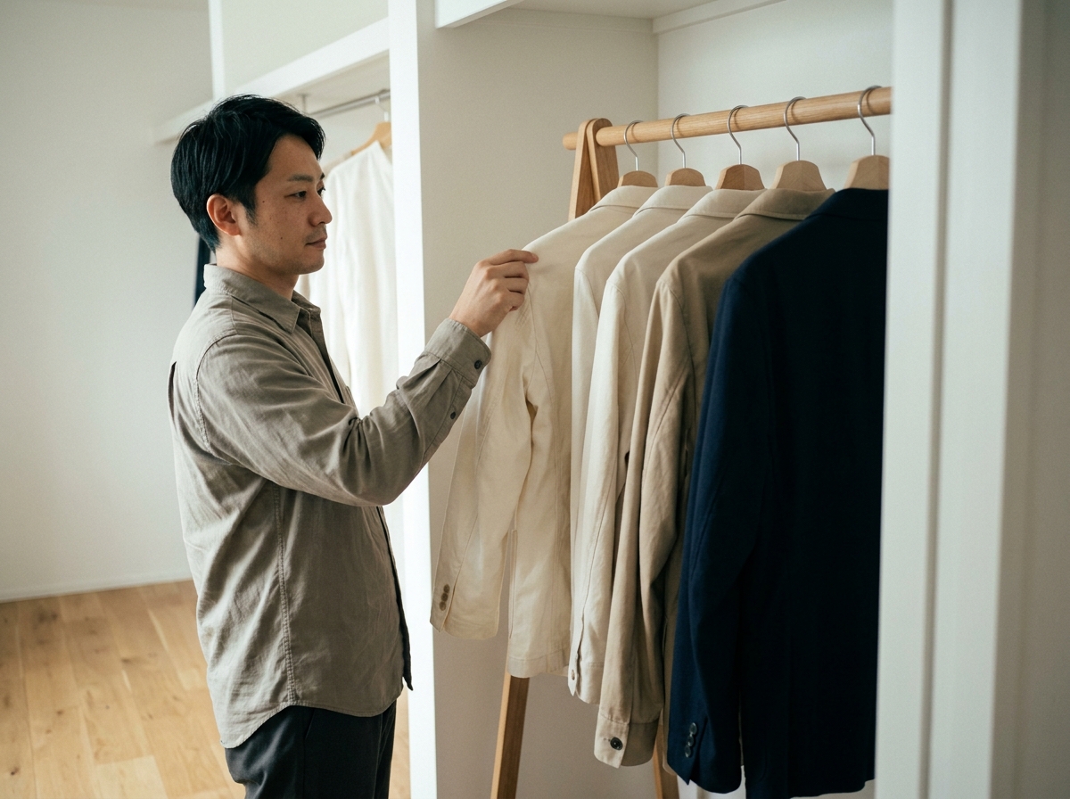 服を選ぶ